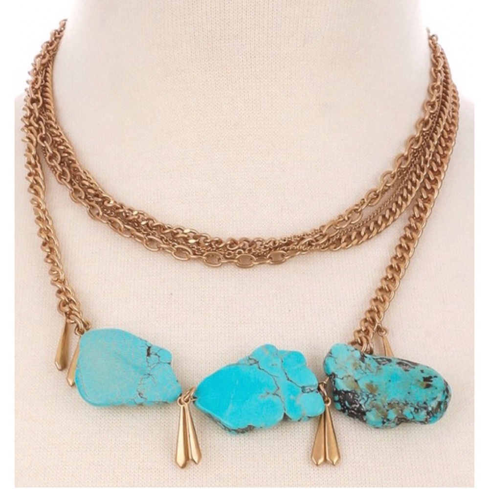 Multi stone necklace